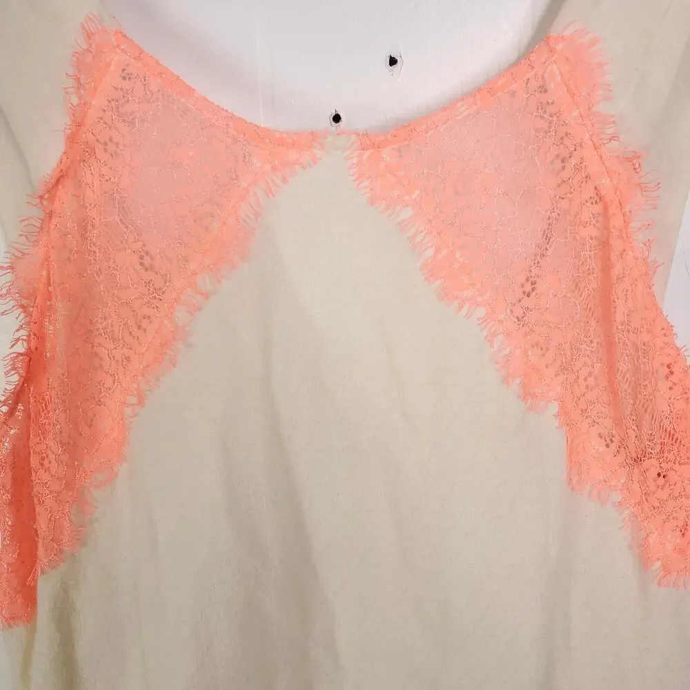 Free People Dress Womens 2 Lace Sheel Inlays Short Skater Fit Flare Side Zip